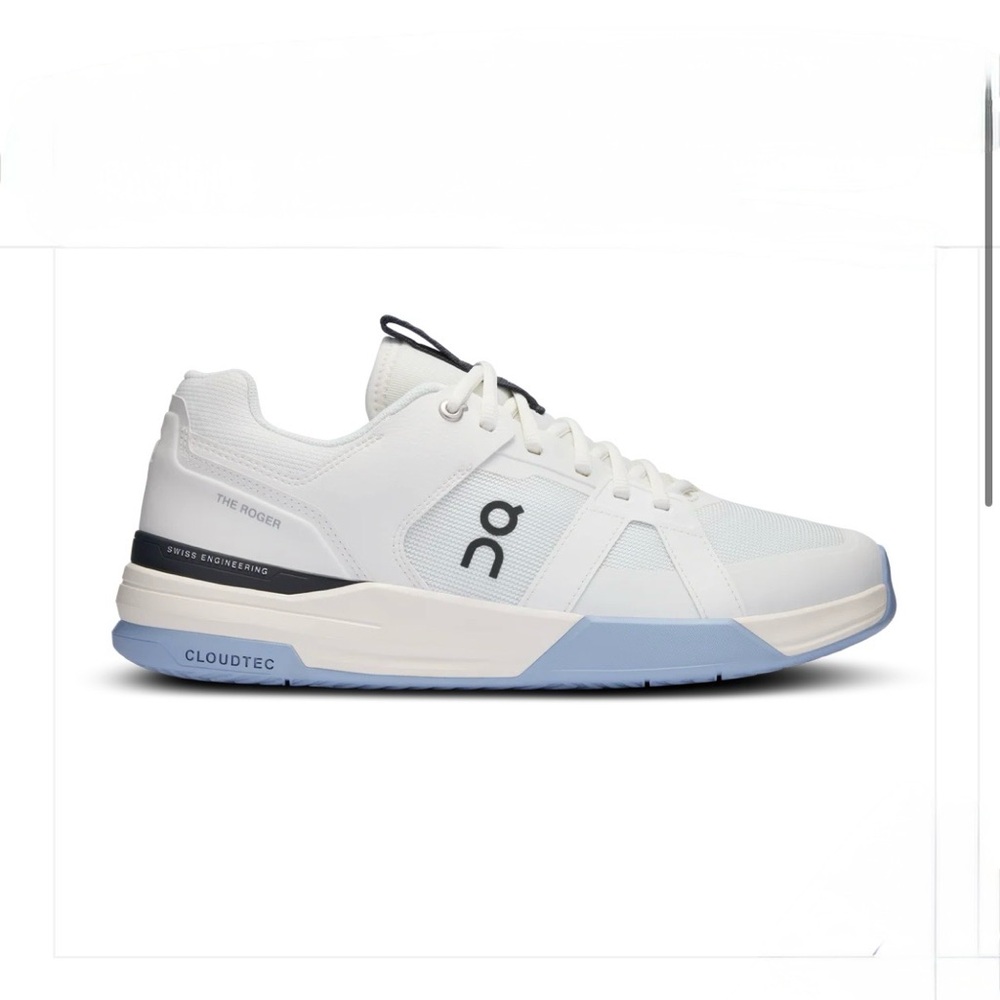 NWT On Running Men's The Roger Clubhouse Pro Court Shoes - Ivory/Chambray Sz 12